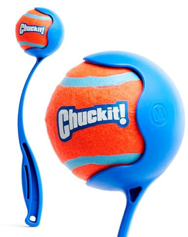 Chuckit – 12M Sportwerfer – Ballwerfer für Hunde – Ergonomischer Gummigriff – Weiche und robuste Kunststoffwerfer – Kompatibel mit Ball Medium – 12" Länge