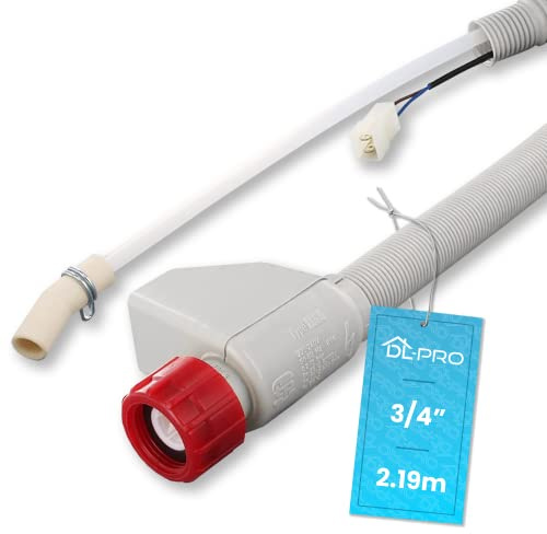 DL-pro Aquastop Zulaufschlauch 2,19m für Beko 1760360100 Whirlpool 481253029201 Aquastopschlauch Wasserstop Schlauch für DSN DDN DFN Geschirrspüler Spülmaschine