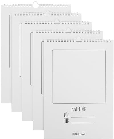 Betzold - Bastel-Kalender Lernende - Blanko-Wandkalender Kreativkalender immerwährend