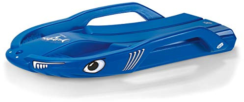 Rolly Toys 200702 - rollySnow Shark Kinderschlitten (Alter ab 3 Jahre, ergonomischer Sitz, Carving Bob, mit Zugschnur)