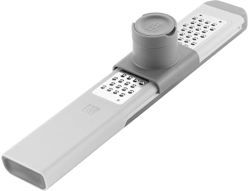 ZWILLING Z-Cut Multifunktions-Feinreibe, Zwei-Wege-Reibetechnologie, Edelstahl, Kunststoff, Grau