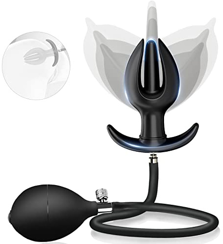 Analplug mit Stoss aus hautfreundlichem Silikon Ananas Kristall, Butt Plug für Frauen und Männer, Anal Plug für Anfänger und Fortgeschrittene (hdcqgs)