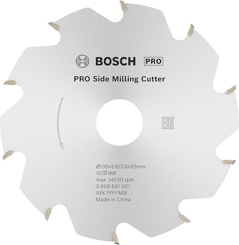 Bosch Professional Zubehör 3608641001 Scheibenfräser 10, 20 mm, 2,8 mm
