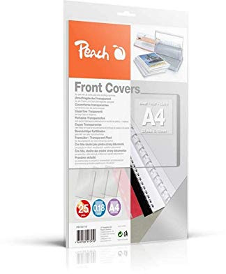 Peach Deckblätter A4-0.18mm - 25 Stück - transparent - PB100-15