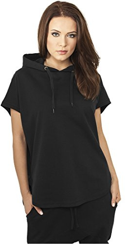 Urban Classics Damen Ladies Sleeveless Terry Hoody, Schwarz, L, TB931-00007-0042