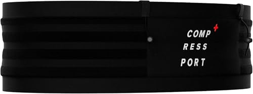 COMPRESSPORT Free Belt Pro Unisex - Trail Belt – Ergonomisch – Ultraleicht – Kein Wackeln – Großes Fach – Schwarz