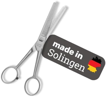 EHASO Hundeschere Effilierschere aus Solingen, 15,5cm 30er Zahnung