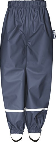 Playshoes Matschhose Regenlatzhose Ungefüttert Unisex Kinder Wind- und wasserdichte Regenhose Regenbekleidung, Marine Bundhose, 116