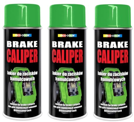 Deco Color 3er Sparpack 400ml Bremssattellack Bremssattel Farbe Grün