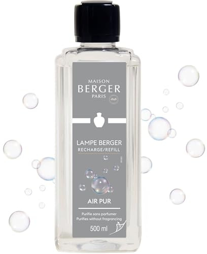 MAISON BERGER Lampe Berger Nachfüllung Air Pur, 500 ml | Neutrale Nachfüllung 500 ml für Lampe Berger Katalyse-Duftlampe, ca. 80 h, hilft Gerüche zu neutralisieren