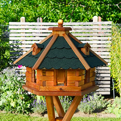 Vogelhaus von Größe L, XL und XXL Futterhaus Futterhäuschen Vogelvilla V18, Vogelfutterhaus aus Holz