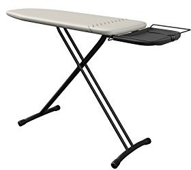 Laurastar Bügelbrett Comfortboard Beige, 38cm x 120cm, 100 % Baumwolle, Für meisten Dampfbügelstationen geeignet ist, Verstellbar höhe, Universal-Bügeleisenablage, 7.3Kg, Bequeme Lagerung