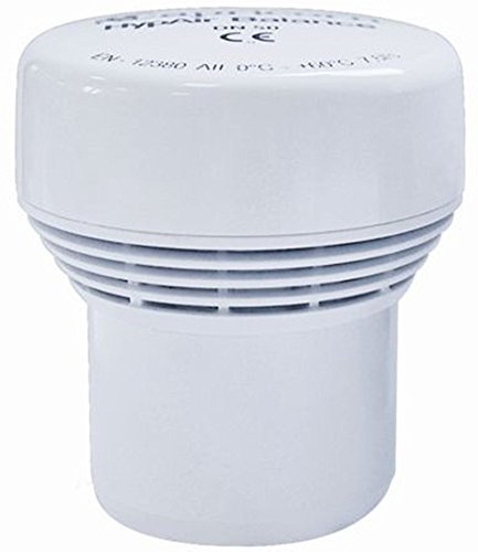 Capricorn Valve d'admission Pour Conduit d'eaux usées dN50 Pour sanitaires/soupape de ventilation-écran air Balance : 50 mm