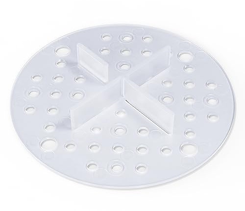 Bauhandel24 Fugenkreuze 3mm für Terrassenplatten Plattenlager Auflage Pads mit Teller Außenbereich Kiesbettlager Splittbettlager Transparent