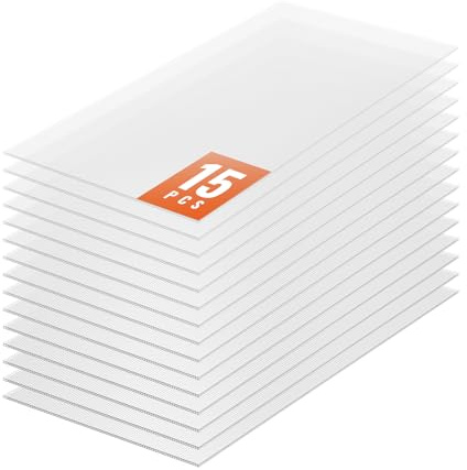 VEVOR 15er-Set Gewächshausplatten aus Polycarbonat, 1210 x 605 x 6 mm Stegplatten, wasserdichte UV-geschützte gewellte Hohlkammerplatten, schlagfeste, transparente Dachplatten für Gewächshaus/Garten