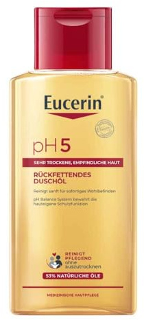 Eucerin pH5 Rückfettendes Duschöl 200 ml, Seifenfreie Hautpflege