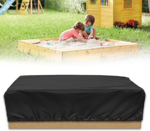 NEVERLAND Sandkasten Abdeckplane 155 * 155 * 20cm Sandkasten Abdeckung Sandkastenplane Staubdichte Sandkasten Abdeckung Spielzeug