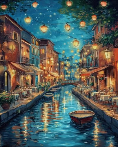 Puzzle 1000 Teile Erwachsene Landschaft – Venedig bei Nacht 70 X 50cm | Klassisches Lernspiel Puzzle, Impossible Geschicklichkeitsspiel für die ganze Familie, Farbenfrohes Legespiel Home Dekoration