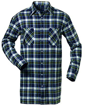Feldtmann Jackson Flanell-Hemd, Holzfällerhemd Marine/weiß/grün