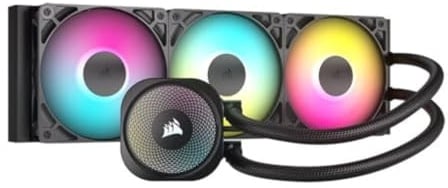 Corsair Nautilus 360 RS ARGB CPU-Flüssigkeitskühler – 360mm AIO – Geräuscharm – Direkter Mainboard-Anschluss – Intel LGA 1851/1700, AMD AM5/AM4 – 3X RS120 ARGB-Ventilatoren Inbegriffen – Schwarz