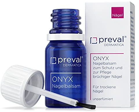 preval® ONYX 10 ml | Das Original | Medizinischer Nagelhärter & Nagelaufbauserum | Schutz & Stärkung brüchiger Nägel & trockener Nagelhaut | ölfrei – ideal als Unterlack