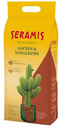 Titel: Seramis Spezial-Substrat für Kakteen und Sukkulenten, 7 l – Pflanzen Tongranulat, Kakteenerde Ersatz zur Wasser- und Nährstoffspeicherung