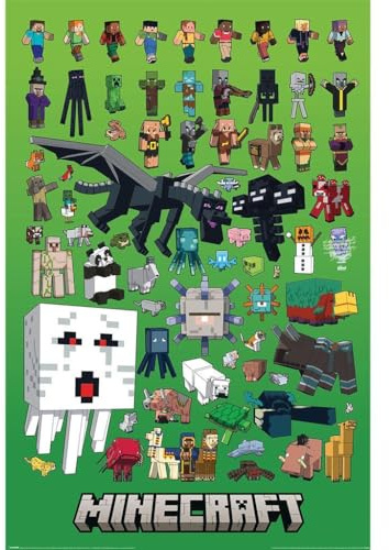 Minecraft Poster Character Montage