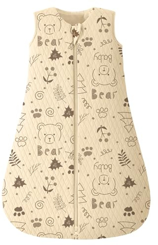 Looxii Schlafsack Baby Winter Baumwolle 2.5 TOG Warm Winterschlafsack Weich Babyschlafsack Neugeborene im 0-6 Monaten Perfekte für Herbst Winter