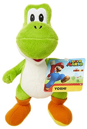 Nintendo Super Mario Plüsch Yoshi stehend grün, 20 cm (ex)