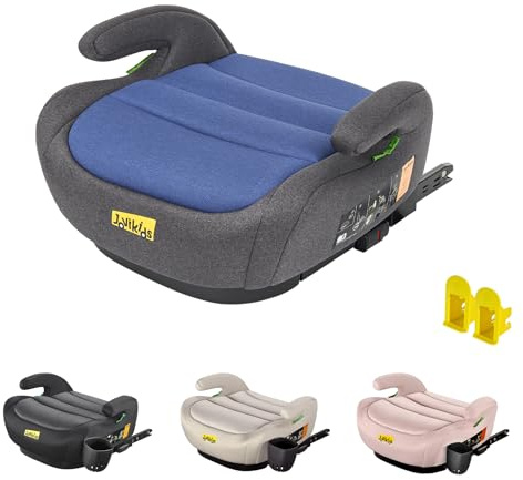 Jovikids Sitzerhöhung Auto Kinder ISOFIX, ECE R129 Kindersitzerhöhung 125-150cm, Verdickter Stoffbezug, Leicht Waschbar