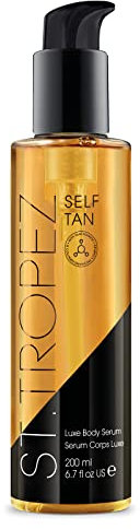 ST. TROPEZ Self Tan Luxe Body Serum 200 ml - Feuchtigkeitsspendend, Straffend, Glättend, Beruhigend, Vegan, Natürliche Inhaltsstoffe, Gold