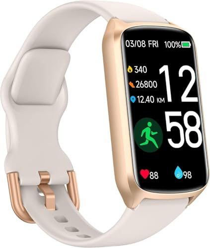 Amzhero Fitness Tracker Fitnessuhr Damen Herren, 20+ Trainningsmodi, SpO2 Tracking, Schlafüberwachung, Herzfrequenzmessung, Schrittzähler, 1.47 Zoll 5ATM Wasserdicht Aktivitätstracker upgegradet