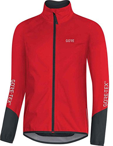 GORE Wear C5 Herren Fahrrad-Jacke GORE-TEX, XL, Rot/Schwarz