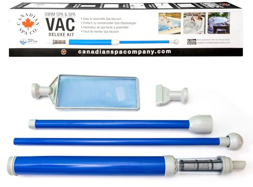 CANADIAN SPA CO. Hot Tub Sauger Set mit 3 Aufsätzen, Poolsauger batterielos und ohne Strom, Bodensauger leicht und tragbar, Pool Reinigung