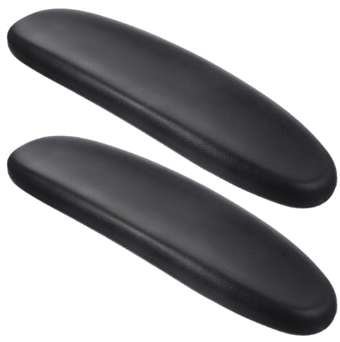 2X BüRostuhl Armlehnen Polster, Universell Pu-BüRostuhl Armpolsterkappen Ersatz Mit Schraube FüR Gaming-Stuhl, 28.5 X 7.5 X 3cm