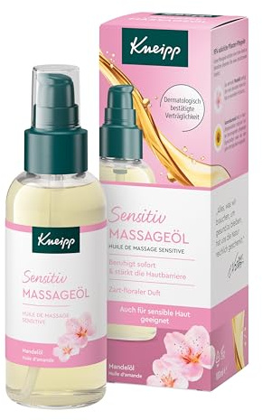 Kneipp Massageöl Sensitiv - Mit Mandelöl - Auch für sensible Haut geeignet - 100ml