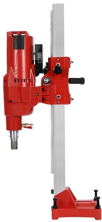 VonVVer Diamant Nass Kernbohrmaschine 255mm/10 Zoll Diamantbohrer 4250W Kernbohrgerät 580UPM 50cm Einstellbare Tiefen für Nass und Trockenbohrungen Kernlochbohrmaschine