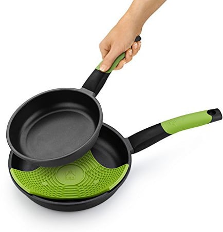 BRA Prior | Set mit 2 Bratpfannen 20-24 cm, Aluminiumguss | + 1 Bratpfanne, Für alle Herdarten einschließlich Induktion geeignet