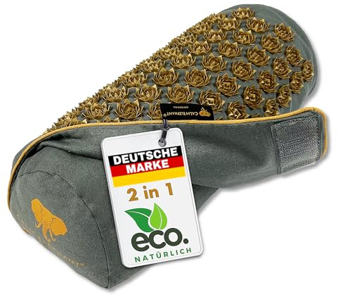 Calm Elephant Akupressur Kissen 2in1, Nackenrolle mit Wärmefunktion, grün | Extra hoch & Multifunktional, Nackenkissen, Kniekissen, Lagerungsrolle, Fußstütze Schreibtisch, Ergänzung zur Akupressurmatte