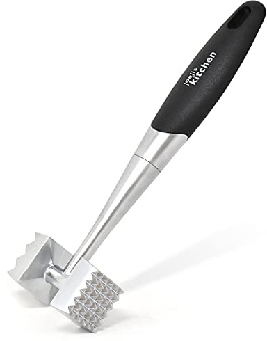 joeji's Fleischklopfer Zinklegierung Doppelseitig – Fleischhammer 22cm | Fleischklopfer Schnitzel Hähnchen, Fleischhammer Zinklegierung, Fleisch zart klopfen Steak, Küchenhammer spülmaschinenfest