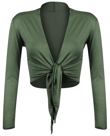 Glamexx24 Damen Bolero Kurze Jacke Bolero Strickjacke Elegante Bolero Abendbolero Hochzeitsbolero Langarm Bolero