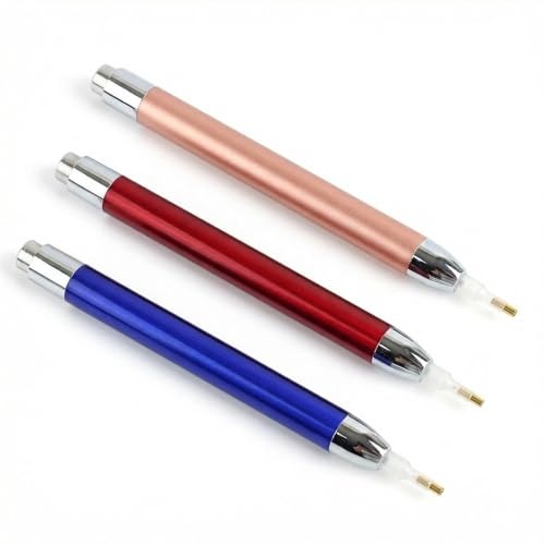 3 Stück LED Diamond Painting Stift mit Licht, Elektrische Leuchtstifte für Diamantmalerei Zubehör, Verbesserte Werkzeuge für 5D Diamantbilder und Diamantstickerei, Einfache Bedienung