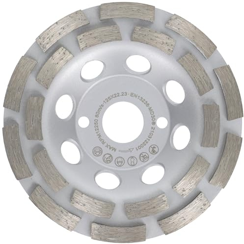 PRODIAMANT Profi Diamant-Schleiftopf 125mm Beton universal 125 mm x 22,2 mm Schleifscheibe doppelreihig