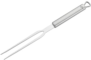 Küchenprofi Serviergabel aus Edelstahl, 31 cm, Spülmaschinenfest, Fleischgabel Edelstahl, Bratengabel, Fleischgabel, Tranchiergabel, Grillgabel, Gabel mit zwei Zinken, Silber