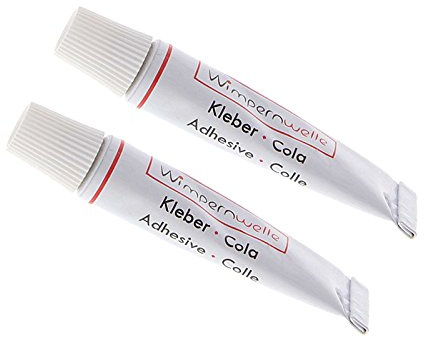 Wimpernwelle Kleber zum Fixieren der Wimpern, Wimpernkleber, Fixierer für Wimperndauerwelle, 2 g, 2 Stück