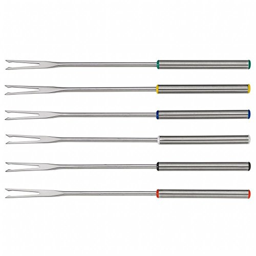 Spring 2690280606 Fondue-Gabeln Fun 6 Stück, Edelstahl, silber, 2 x 12 x 27,6 cm