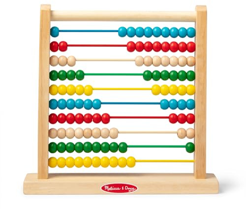 Melissa & Doug - Rechenbrett Abakus, entwicklungsförderndes Spielzeug, motorische Fähigkeiten, für Kinder ab 3 Jahren, für Jungen und Mädchen geeignet
