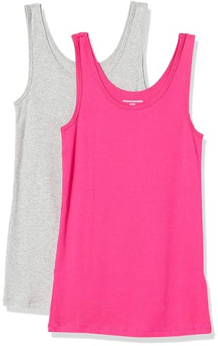 Amazon Essentials Damen Tank Top, Schmale Passform, Pack of 2