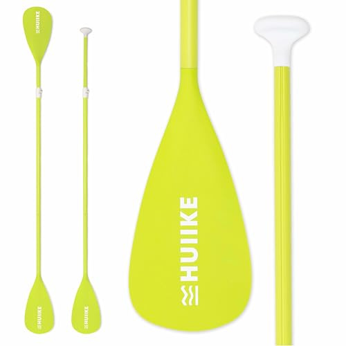 HUIIKE Paddel für Stand-Up Paddling Aluminium 2 in 1 Sup Paddel Doppelpaddel Abnehmbares 4-Teiliges | Stand Up Paddle Zubehör, Doppelpaddel für Sup Kajak Einstellbar | Sub Paddle Doppel Packbares