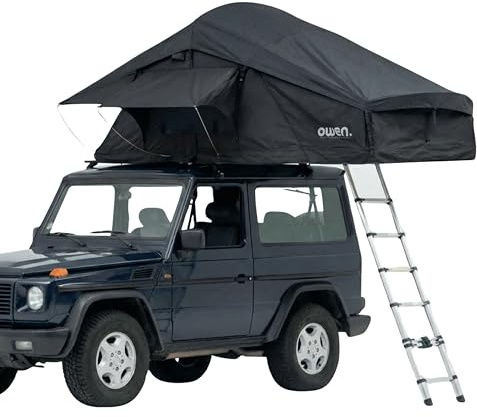 Owen® Two+ Dachzelt | Verfügbar mit Vorzelt-Option | Wählbare Farben | Geräumiges, Komfortables Autodachzelt | Ideal für Auto-Camping | Vielseitiges Campingzubehör